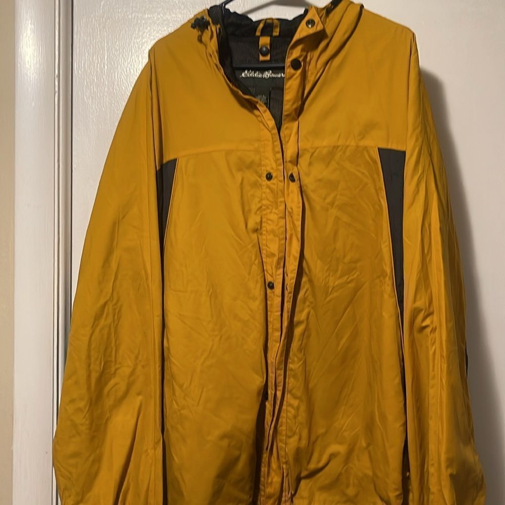 Eddie Bauer Polyester Outer Shell Yellow Jacket L… - image 2